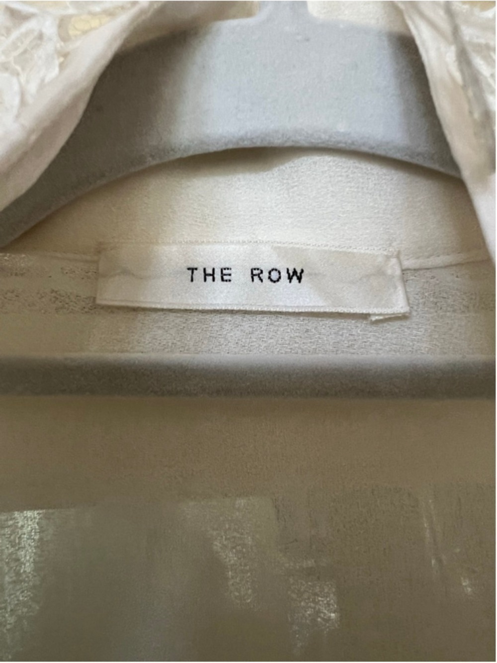 THE ROW 100% Silk Ivory Sarabee Top Blouse S New - Picture 6 of 10